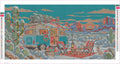 Thumbnail for Diamond painting adhesive canvas preview - Christmas on the Desert Road