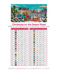 Thumbnail for DMC color chart for Christmas on the Desert Road diamond painting - 36 colors