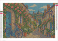 Thumbnail for Diamond painting adhesive canvas preview - Circus Lane Bicycle Stop