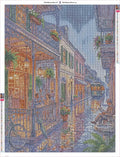 Thumbnail for Diamond painting adhesive canvas preview - City Street Rain