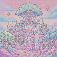 Thumbnail for Diamond painting pattern chart - Clock Tree