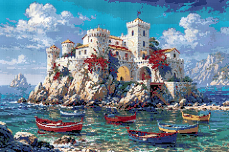 Diamond Pattern - Coastal Castle
