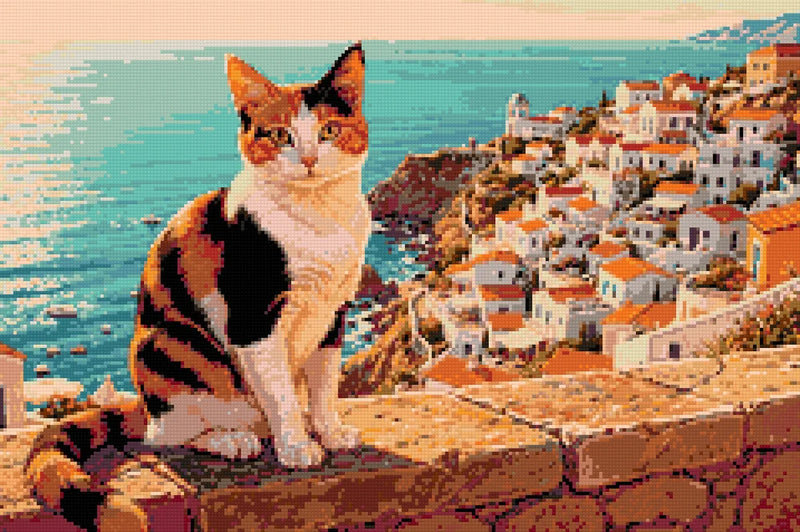 Diamond Pattern - Coastal Cat