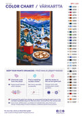 Thumbnail for Paint color chart and instructions - Cocoa above the Rooftops 40x60cm
