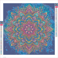 Thumbnail for Colorful Mandala diamond painting adhesive canvas 40x40cm