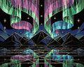 Thumbnail for Diamond pattern - Geometric Aurora