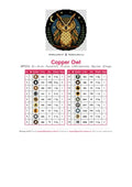 Thumbnail for DMC color chart for Copper Owl diamond painting - 18 colors