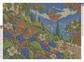 Thumbnail for Diamond painting adhesive canvas preview - Copper Wings at the Blackberry