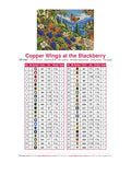 Thumbnail for DMC color chart for Copper Wings at the Blackberry diamond painting - 42 colors