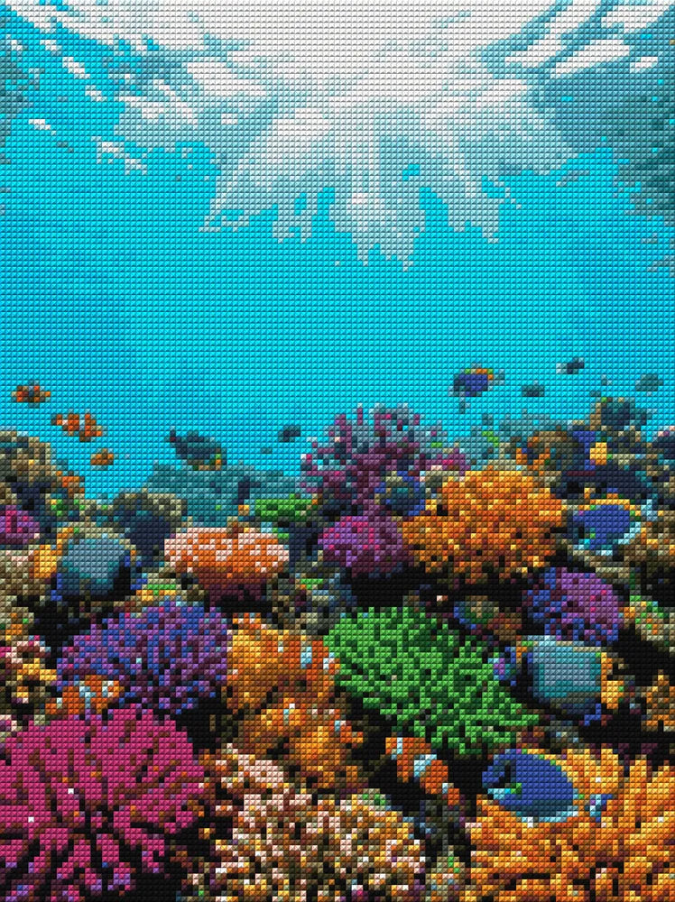 Diamond pattern - Coral Reef Life
