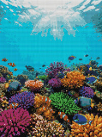Thumbnail for Diamond pattern - Coral Reef Life
