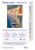 Thumbnail for Paint color chart and instructions - Corricella in November Rain 40x60cm