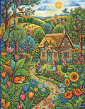 Thumbnail for Diamond painting pattern chart - Cottage Garden