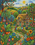 Thumbnail for Diamond painting pattern chart - Cottage Garden