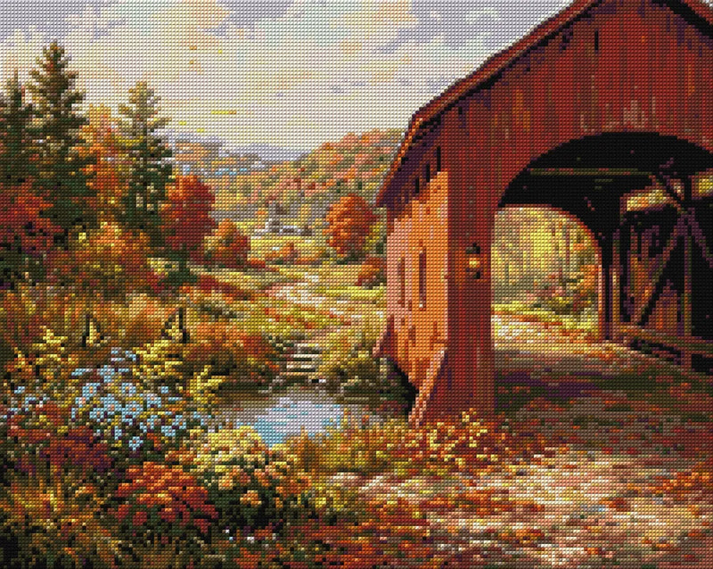 Diamond pattern - Covered Bridge