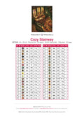 Thumbnail for Cozy Stairway diamond painting color chart – 38 DMC colors
