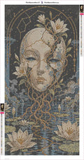 Thumbnail for Cracked Mask diamond painting adhesive canvas 40x80cm