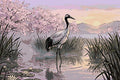Miniatyrbild: Diamantmönster för Crane in Water