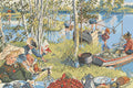 Thumbnail for Crayfishing by Larsson, 60x40 cm diamond painting – finished design preview