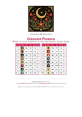Thumbnail for DMC color chart for Crescent Flowers diamond painting - 16 colors