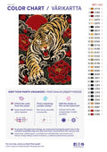 Thumbnail for Paint color chart and instructions - Crimson Tiger 30x40cm