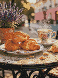 Thumbnail for Diamond pattern - Croissants and Coffee