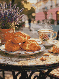 Thumbnail for Diamond pattern - Croissants and Coffee