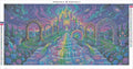 Thumbnail for Crystal Garden diamond painting adhesive canvas 80x40cm