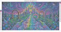 Thumbnail for Crystal Garden diamond painting adhesive canvas 80x40cm
