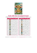 Thumbnail for DMC color chart for Cub with the Crooked Crown diamond painting - 20 colors