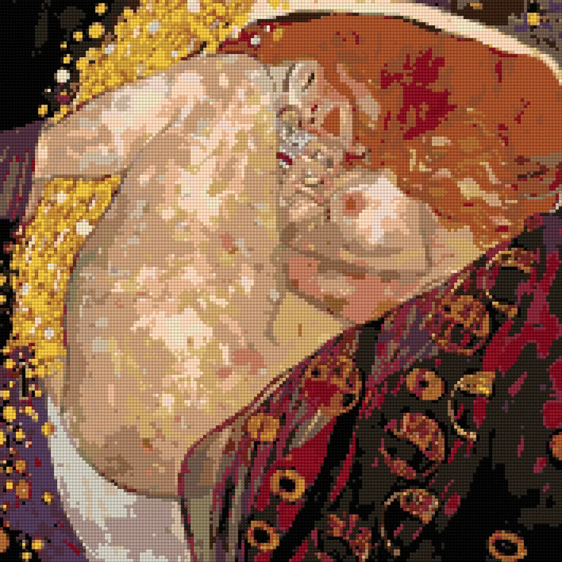 Förhandsvisning av diamantmönstret för Gustav Klimts Danaë