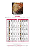Thumbnail for DMC color chart for Danae diamond painting - 33 colors