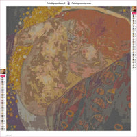 Thumbnail for Danae diamond painting adhesive canvas 50x50cm