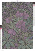 Thumbnail for Diamond painting adhesive canvas preview - Dark Purple Woodland Flowers