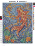 Thumbnail for Diamond painting adhesive canvas preview - Deep Water Swirl