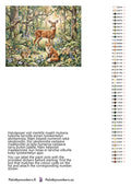 Thumbnail for Color chart and instructions - Deer Fox Rabbit Birds 50x40cm