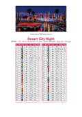 Thumbnail for Desert City Night diamond painting color chart – 50 DMC colors
