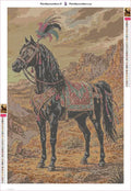 Thumbnail for Diamond painting adhesive canvas preview - Desert Horse