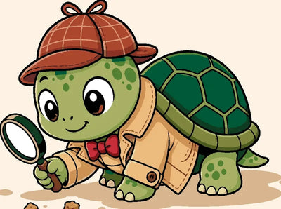 Turtle dressed as a detective Paint By Numbers
