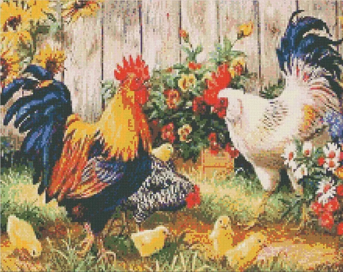 Sunny Family Morning 40x50cm - Diamond Painting 