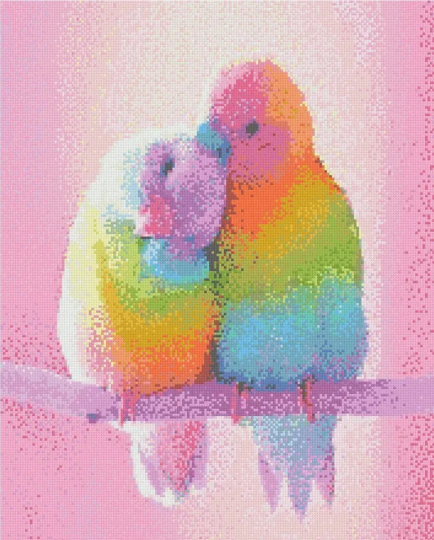 Lovebirds Forever 40x50cm - Diamond Painting 