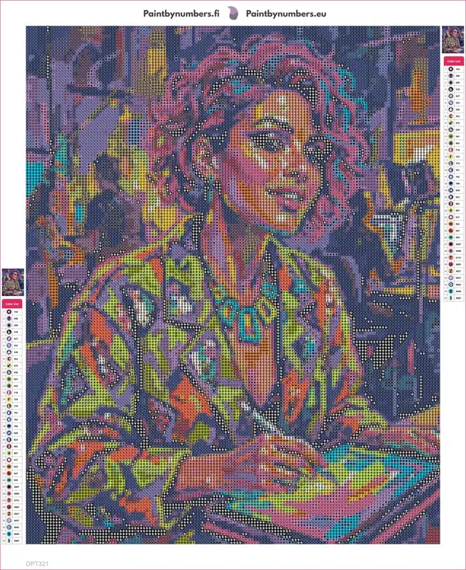 Diamond painting adhesive canvas preview - Digital Artist