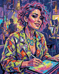 Thumbnail for Diamond painting pattern chart - Digital Artist