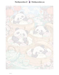 Thumbnail for Paint by numbers numbered canvas - Dim Sum Pandas 30x40cm