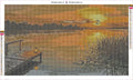 Thumbnail for Dockside Lantern diamond painting adhesive canvas 70x40cm