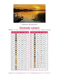 Thumbnail for Dockside Lantern diamond painting color chart – 35 DMC colors