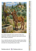 Thumbnail for Paint color chart and instructions - Donkey at Well 40x50cm