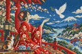 Thumbnail for Dove over the Crimson Robe, 60x40 cm diamond painting – full design preview without the close-up inset
