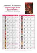 Thumbnail for DMC color chart for Dragon Knight of the Burning Peaks diamond painting - 46 colors