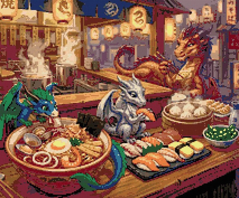 Diamantmönster för Dragon Ramen